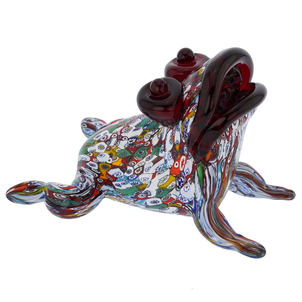 Murano Glass Millefiori Frog Sculpture (1 of 8)