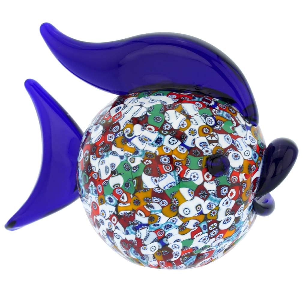 Murano Glass Millefiori Fish Sculpture (1 of 5)