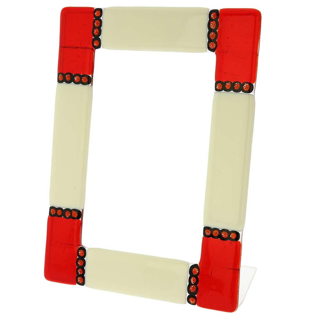 Murano Glass Photo Frame Ducale Red 4X6 Inch (1 of 5)