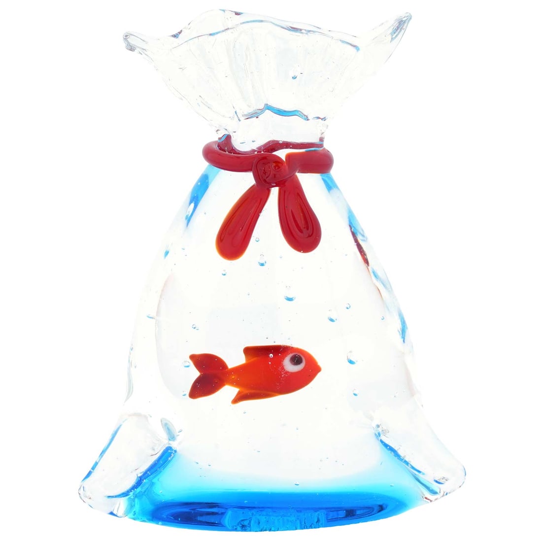 Murano Glass Aquarium Bag with Tropical Fish: Murano Glass Aquariums have long been considered some of the finest Murano Glass pieces, highly valued by fans and collectors' for their unique beauty, rarity, and easy-to-spot fine workmanship. No-on