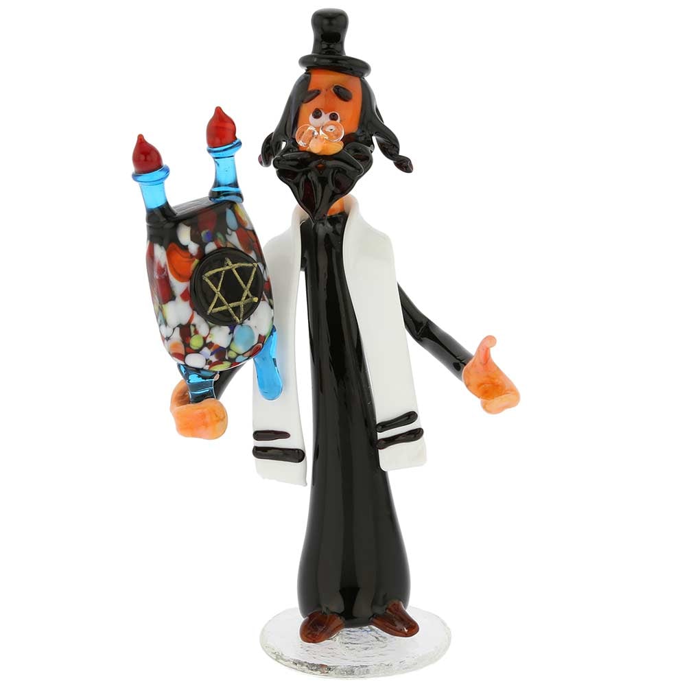 Murano Glass Rabbi with Torah Scrolls (1 of 8)
