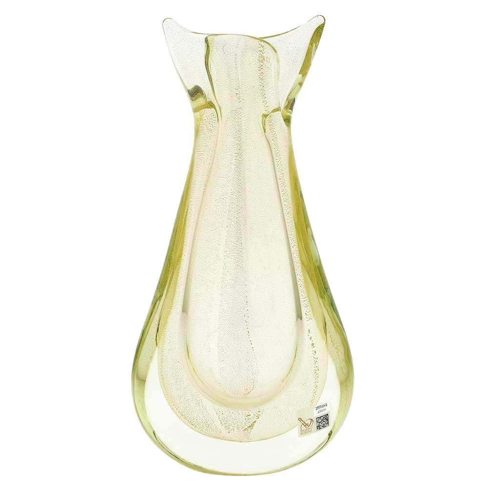 Murano Glass Sommerso Bud Vase - Sparkling Gold (1 of 8)