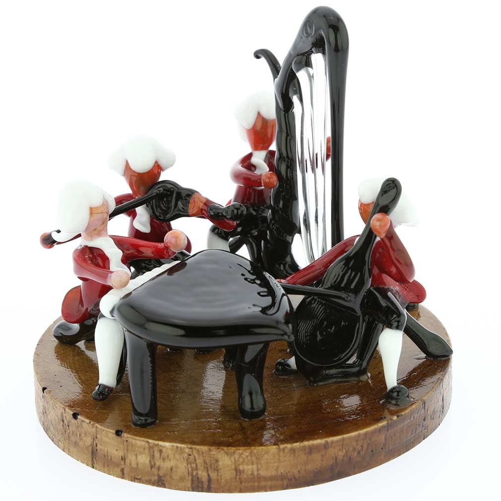 Murano Glass Venetian Orchestra: Venice is famous throughout the world not only for its beauty, romance, architecture, and art of painting, but also for its music. Home of the world's first opera house, Venice has always been a welco