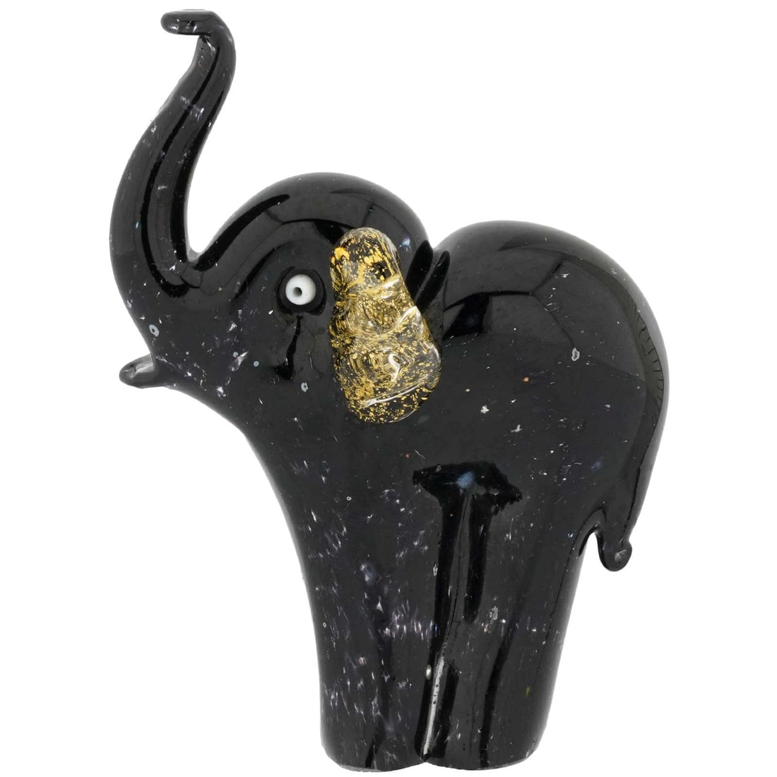 Murano Glass Elephant - Black (1 of 7)