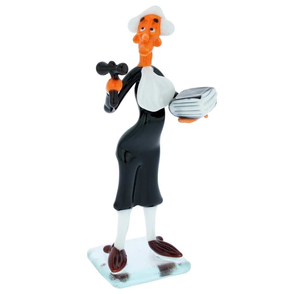 Murano Glass Lawyer: Murano Glass masters have been known since the middle ages as talented artists who manage to recreate life in glass. This meticulously crafted Murano Glass Lawyer showcases the keen eye for detail and