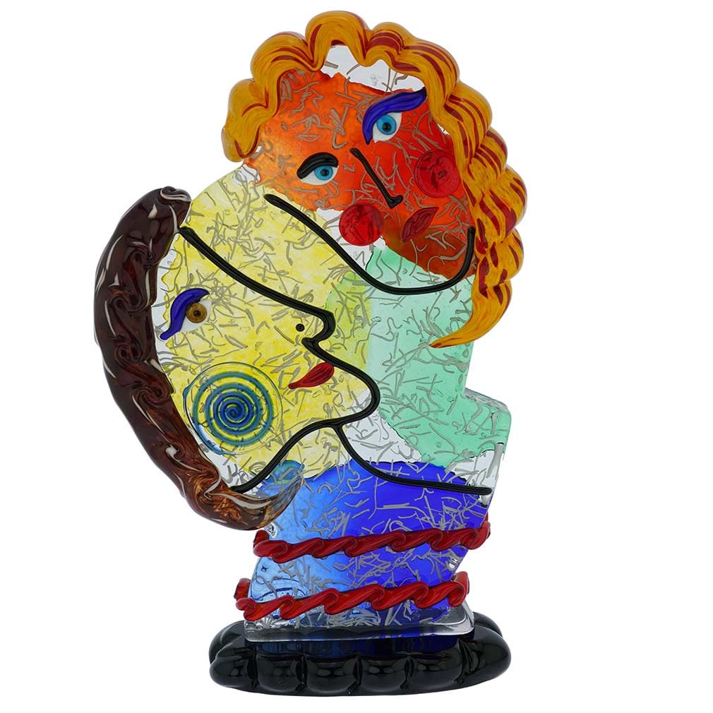 Murano Glass Picasso Heads Of Man And Woman: Murano Glass is a form of art, which draws inspiration from the important artistic trends of the past and present. In a tribute to the most avant-garde artist of the 20th century, Pablo Picasso, the
