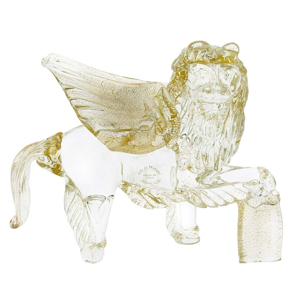 Murano Glass Winged Lion of St. Mark - Sparkling Gold (1 of 7)