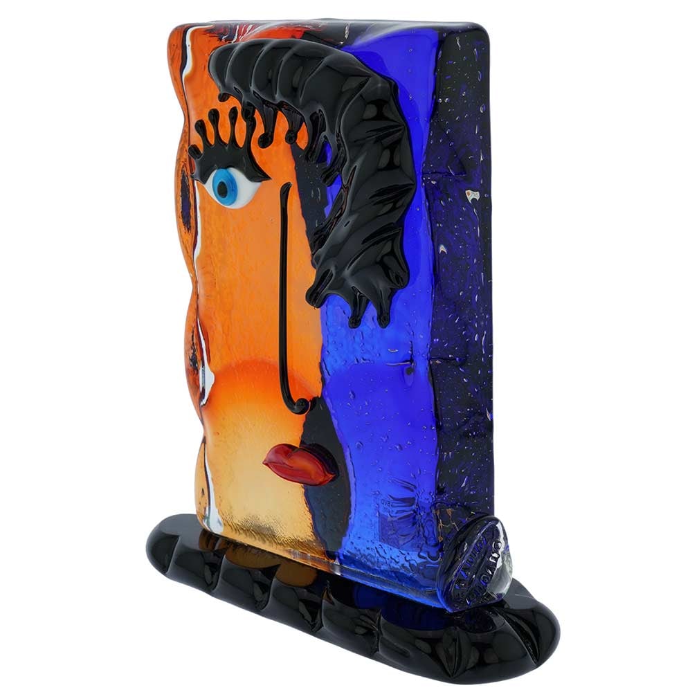 Murano Glass Picasso Head Rectangular - 3