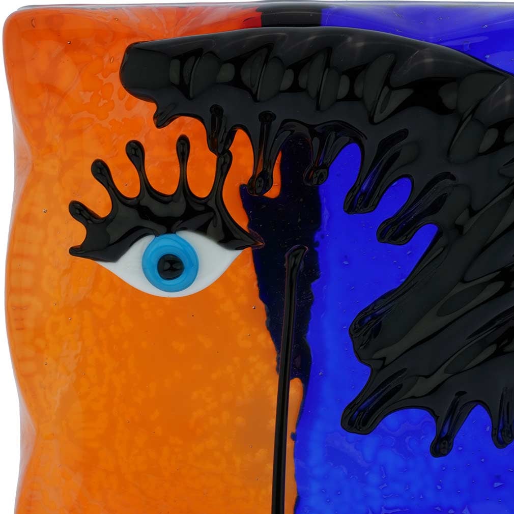 Murano Glass Picasso Head Rectangular - 4