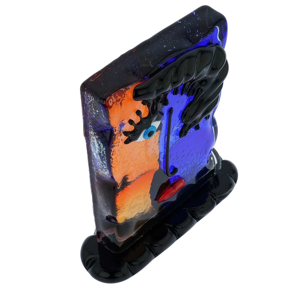 Murano Glass Picasso Head Rectangular - 6