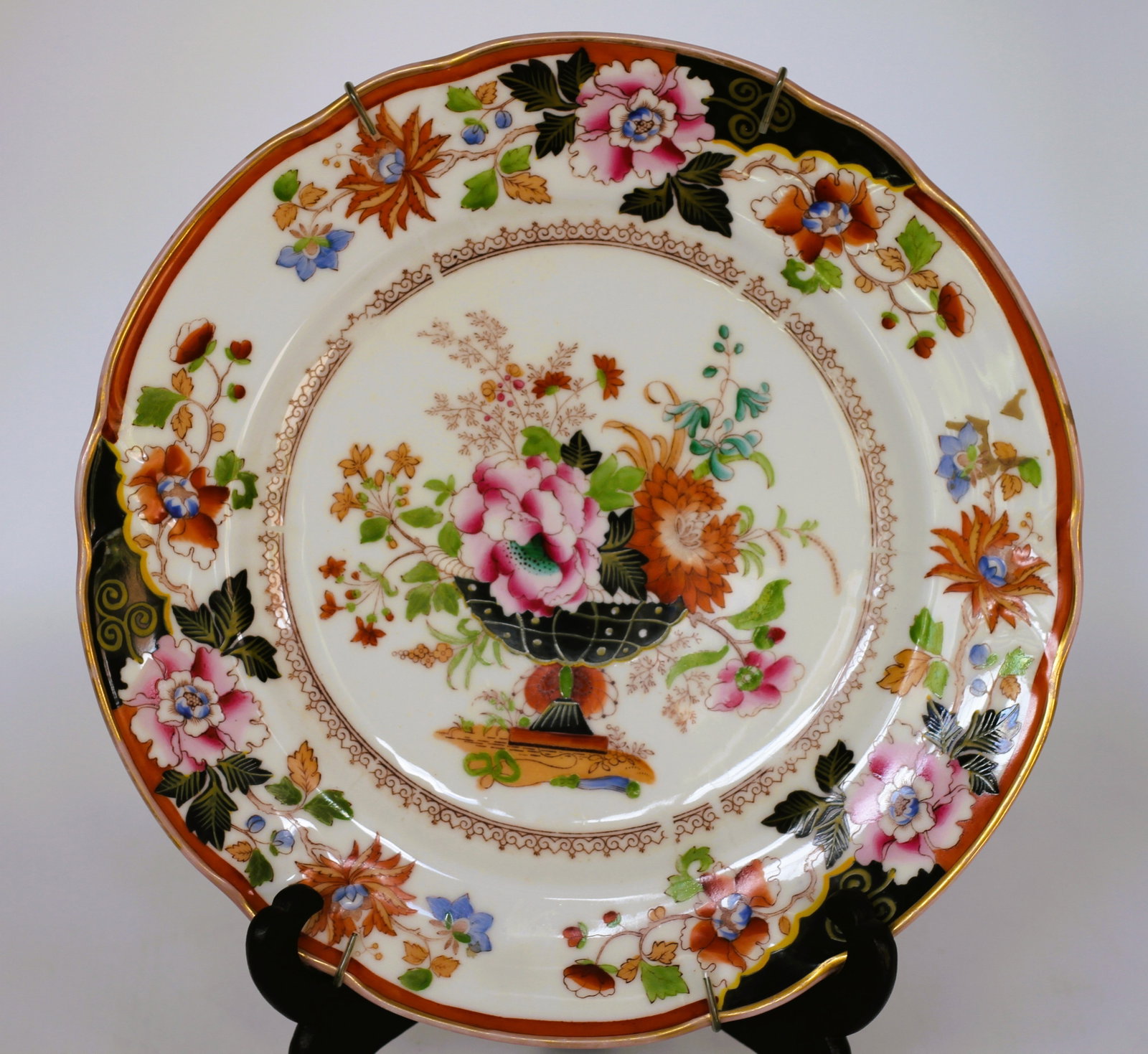 Porcelain Plate, Popov, Russia, mid 19th century. (1 of 3)