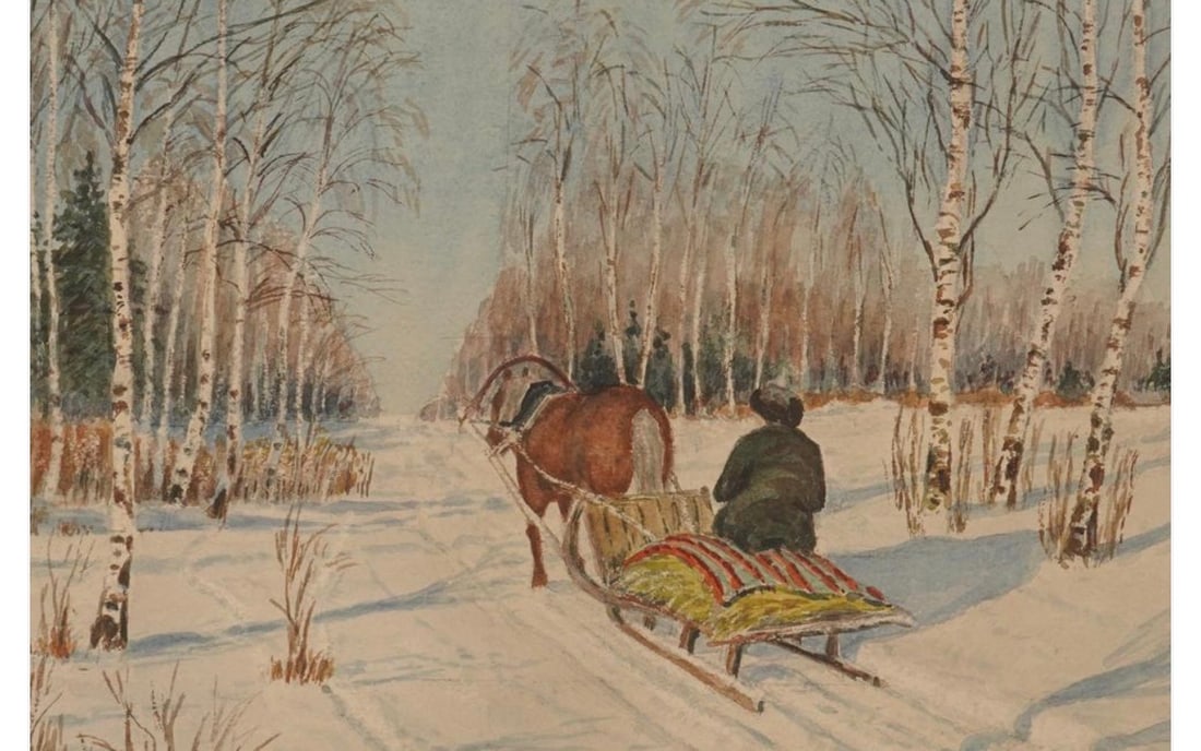 RUSSIAN WINTER LANDSCAPE AFTER ANDREI EGOROV (1 of 4)