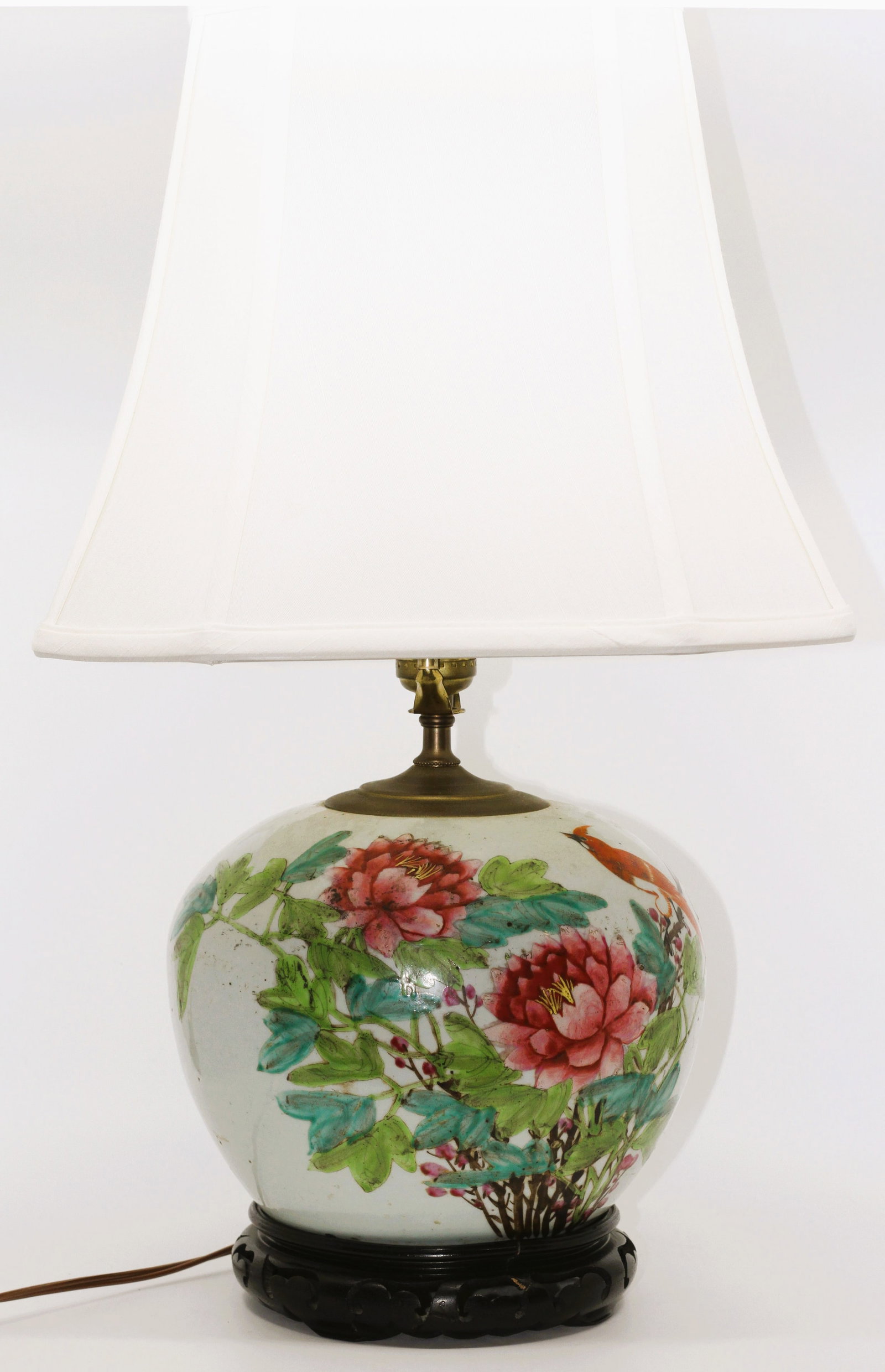 Chinese Famille Rose Ginger Jar Table Lamp (1 of 3)