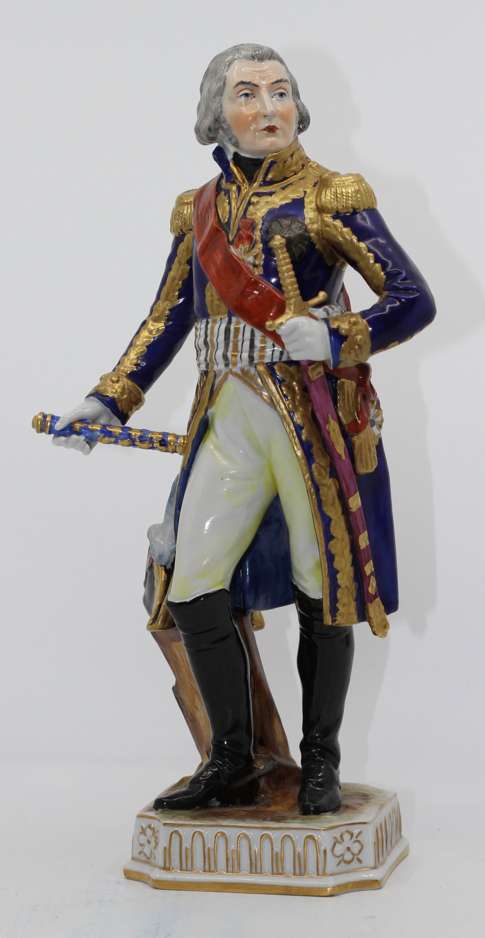 German Porcelain Military Officer Figurine (1 of 4)