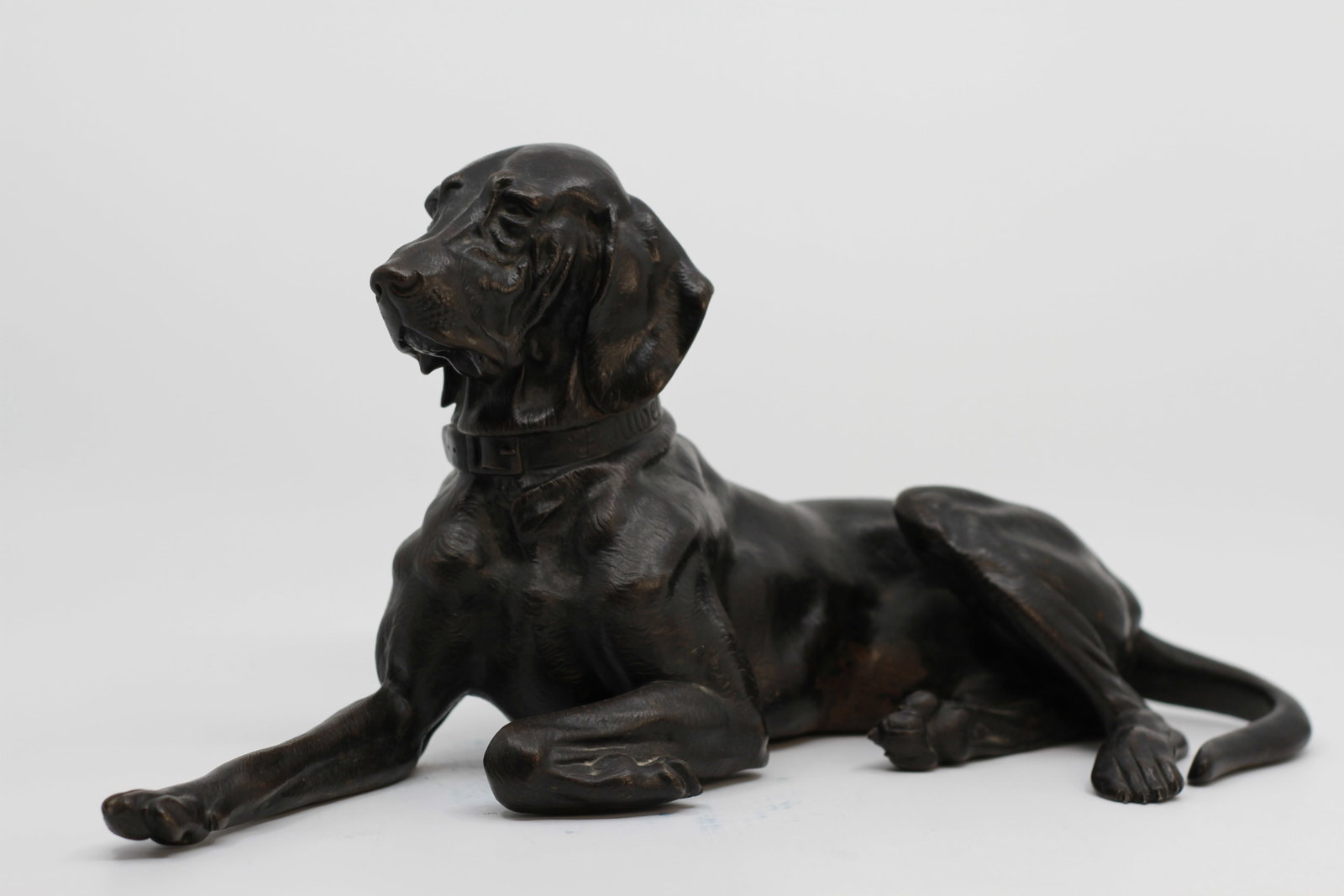 Antique Russian Cast Iron Recumbent Hound After Nikolai Liberich (1 of 7)