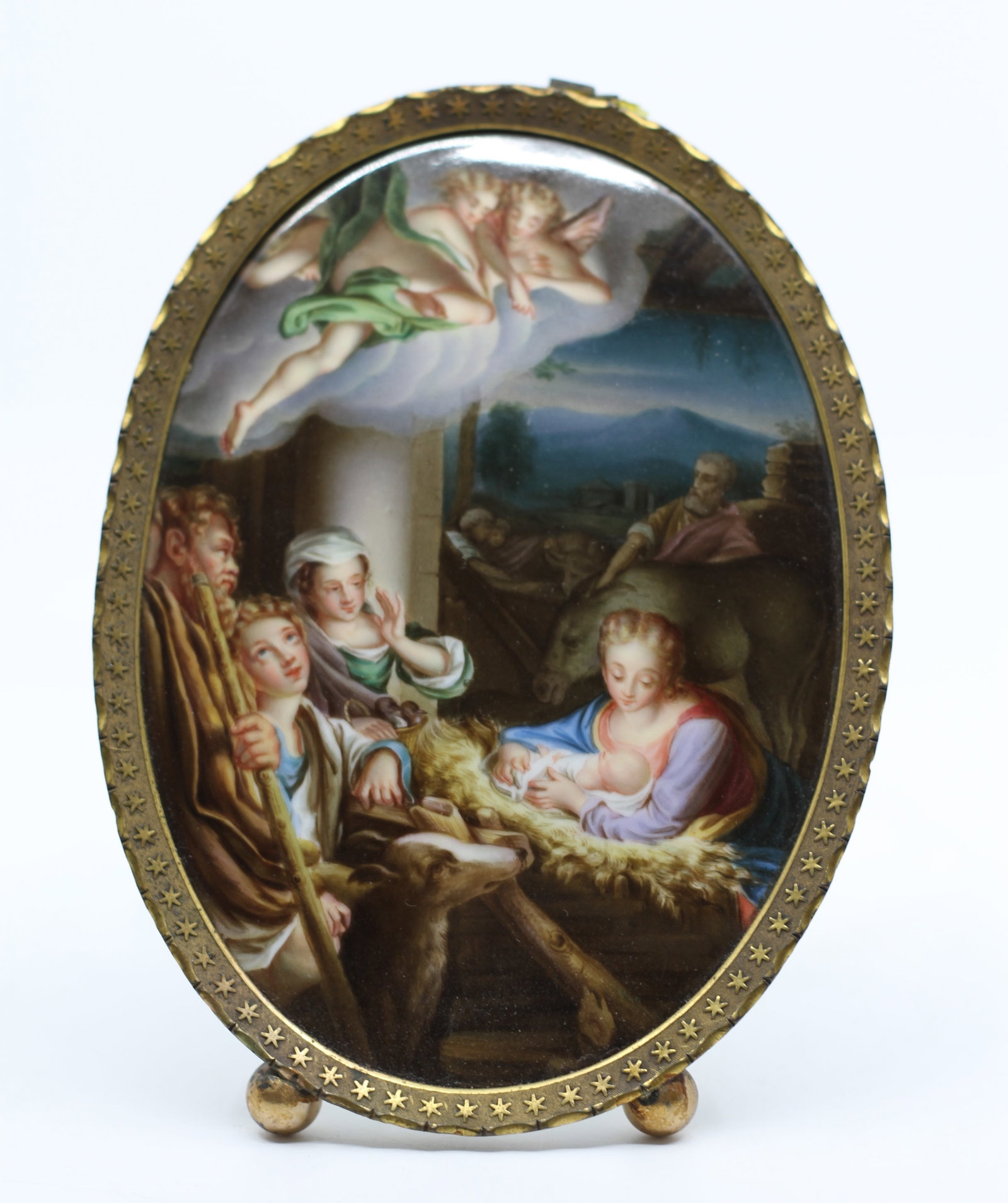 Meissen Porcelain Oval Plaque The Holy Night (1 of 3)