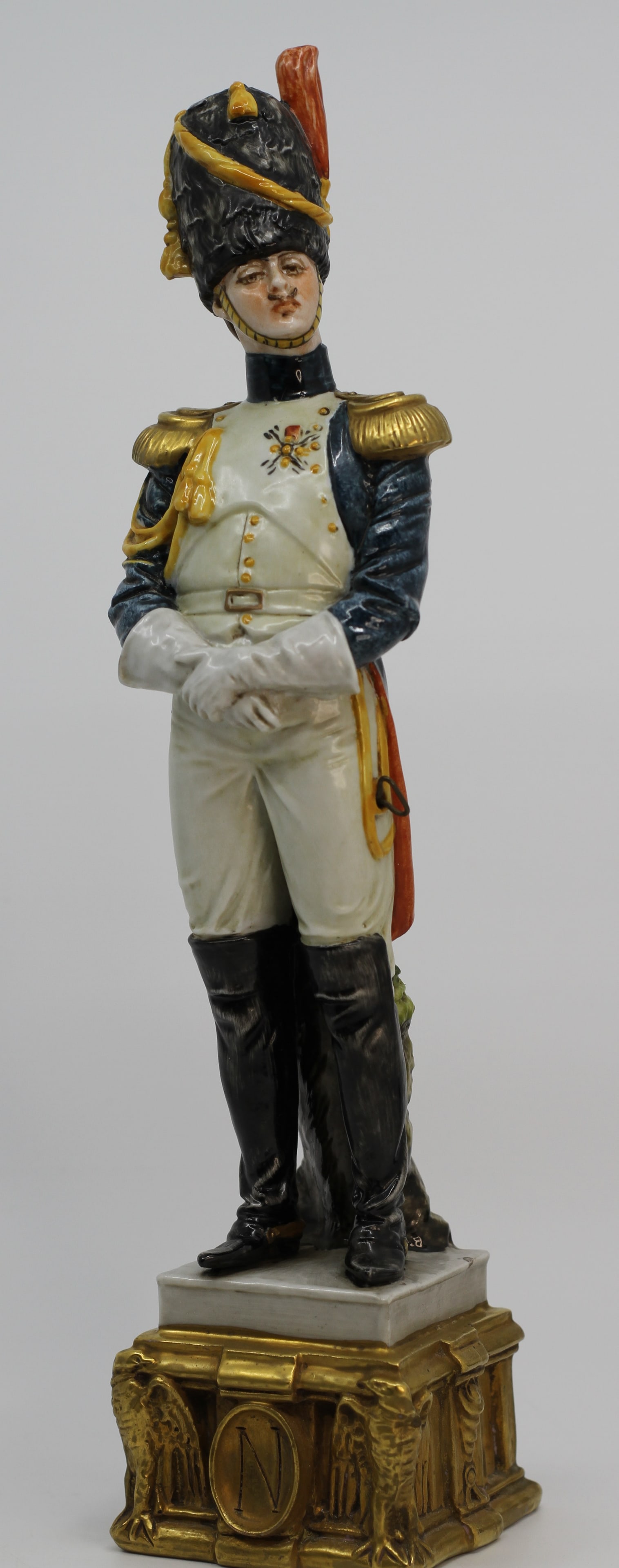 Capodimonte Porcelain Napoleonic Hussar Officer Figurine (1 of 4)