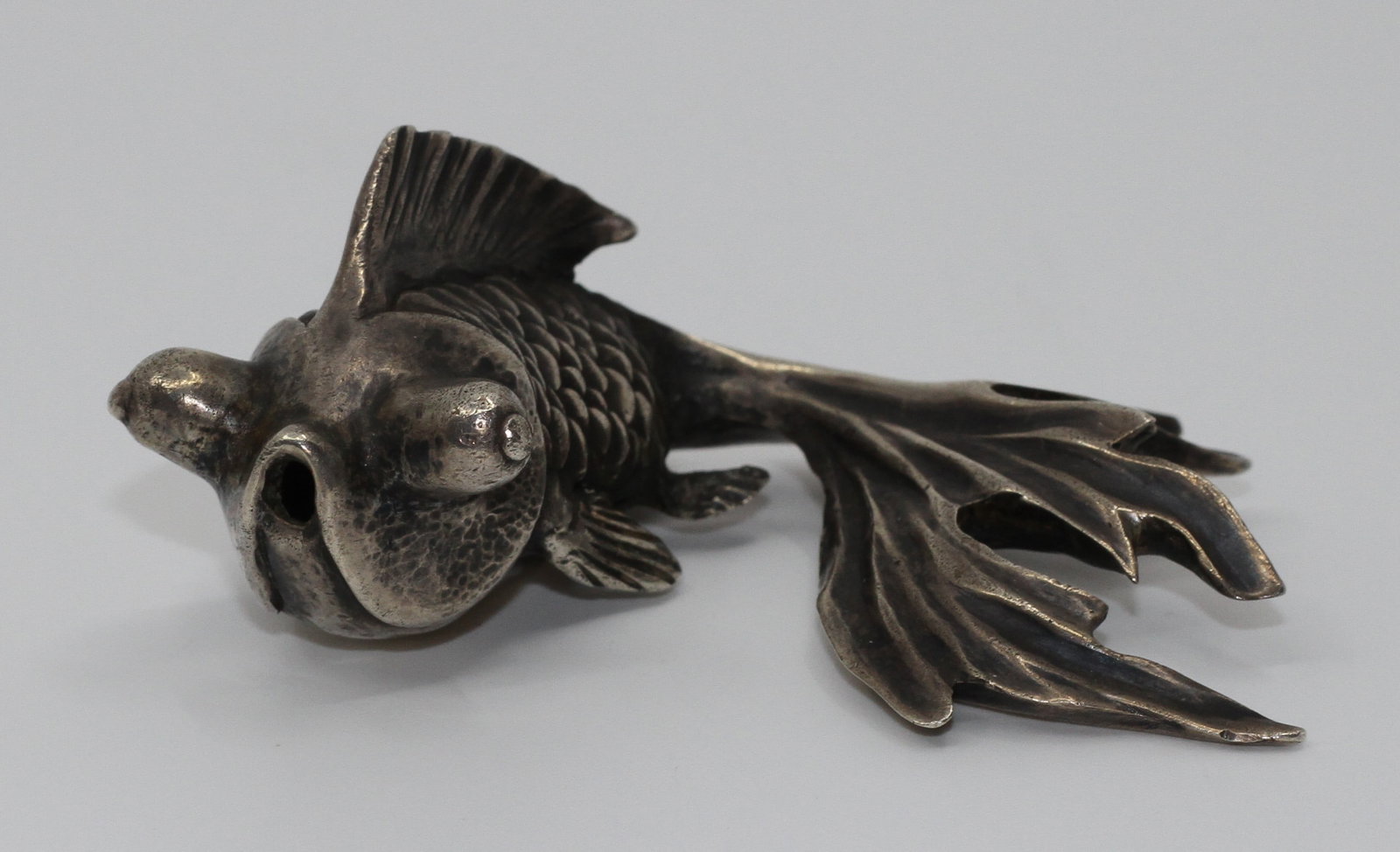 Russian 84 Silver Figural Goldfish Sculpture (1 of 5)