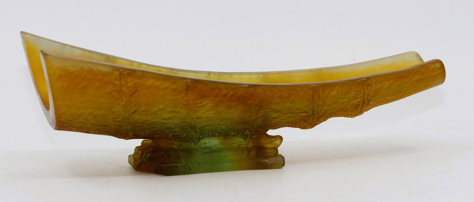 Daum Emilio Robba Pate de Verre Bamboo Vessel (1 of 5)
