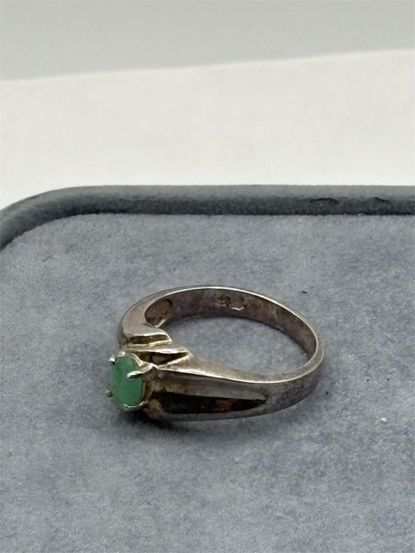 Sterling Emerald Ring - 2
