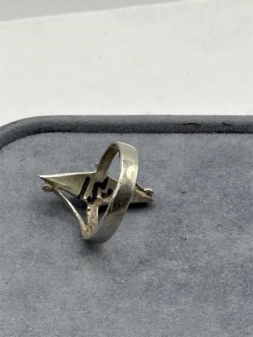 Sterling Native Turquoise Ring - 2