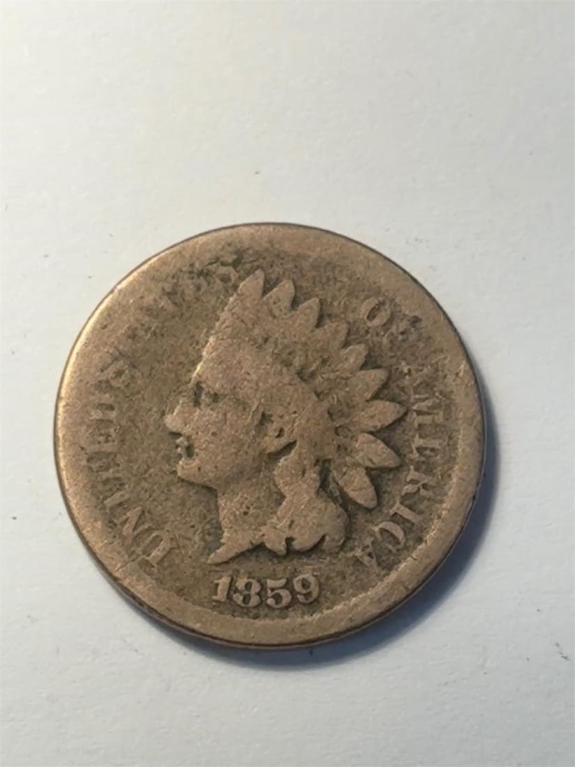 1859 Indian Head One Cent: 1859 Indian Head One Cent Penny