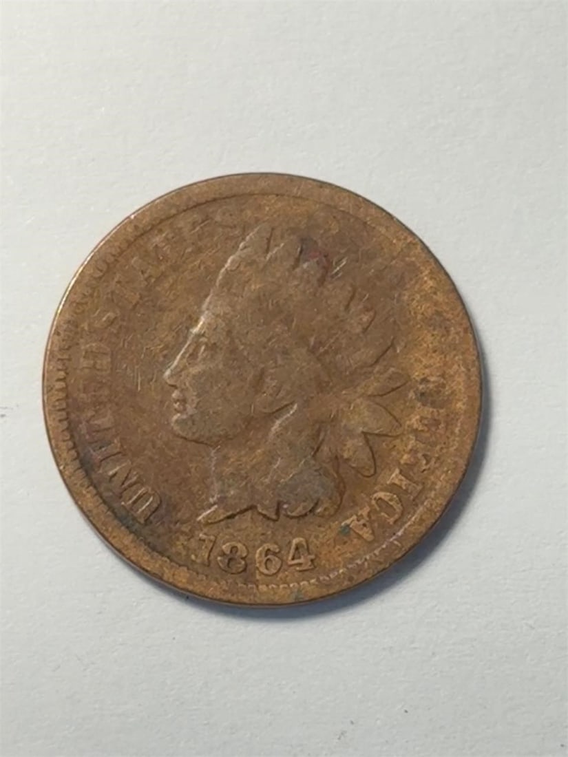 1864 BR Indian Head One Cent: 1864 BR Indian Head One Cent Penny