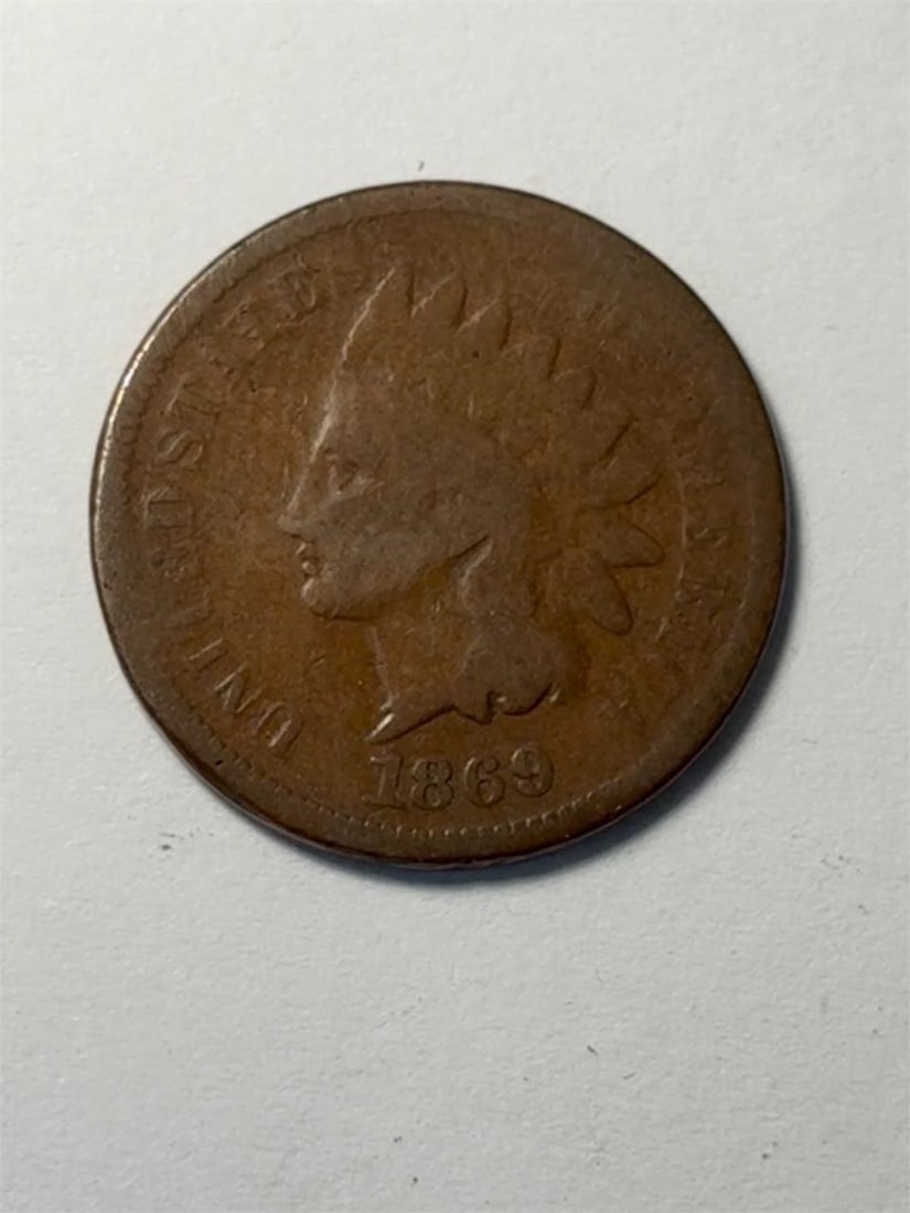 1869 Indian Head One Cent: 1869 Indian Head One Cent Penny