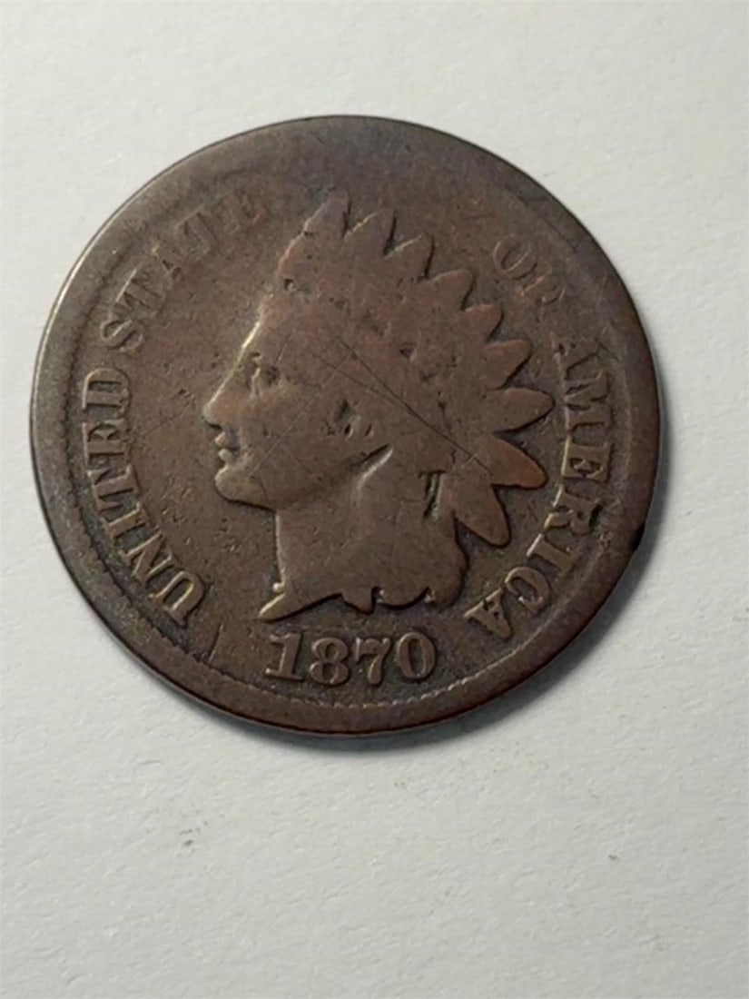 1870 Indian Head One Cent: 1870 Indian Head One Cent Penny
