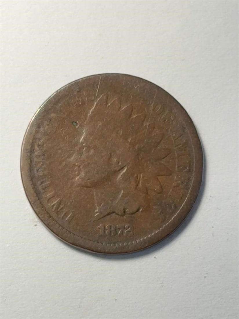 1872 Indian Head One Cent: 1872 Indian Head One Cent Penny