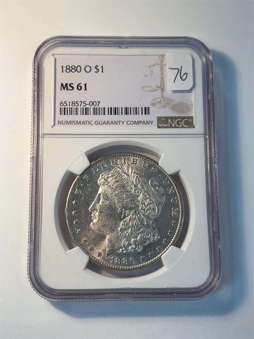 1880 O Morgan Dollar NGC MS61 (1 of 2)