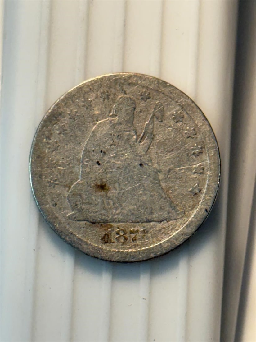 1876 CC Seated Liberty Quarter: 1876 CC Seated Liberty Quarter