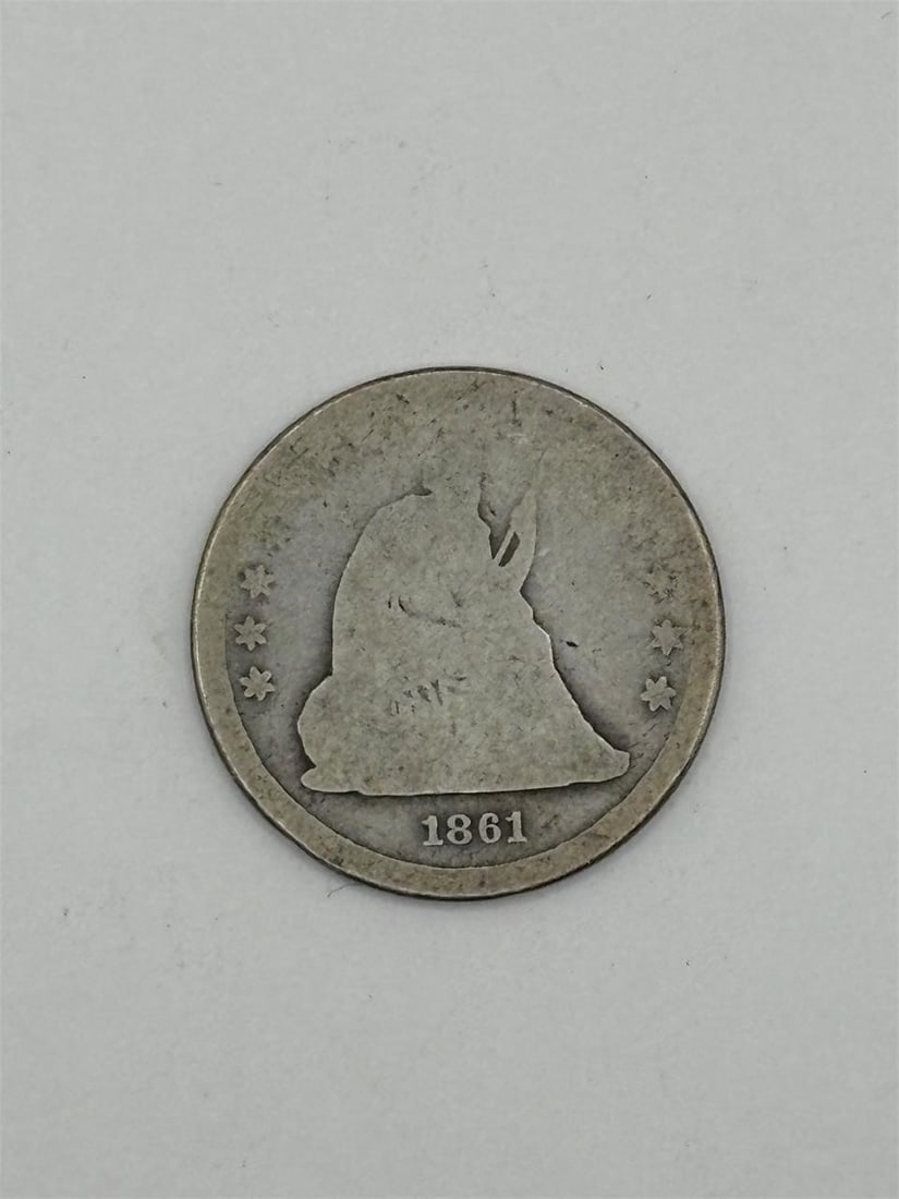 1861 Seated Liberty Quarter
