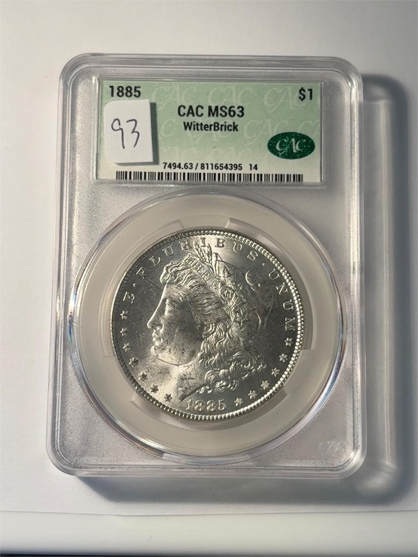 1885 MS63 CAC Morgan Dollar (1 of 4)