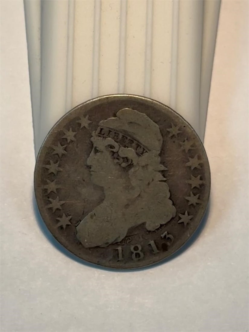 1813 Capped Bust Half Dollar: Please refer to pictures for item condition.