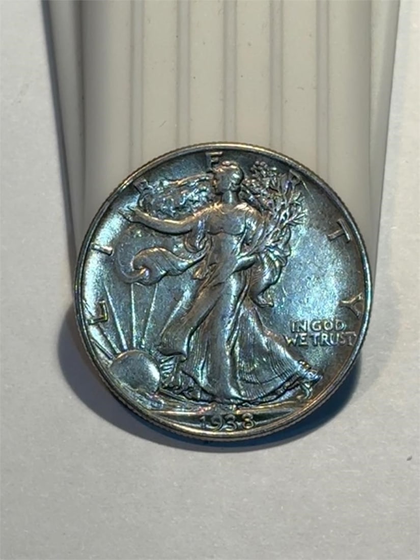 1938 Walking Liberty Half Dollar: Please refer to pictures for item condition.