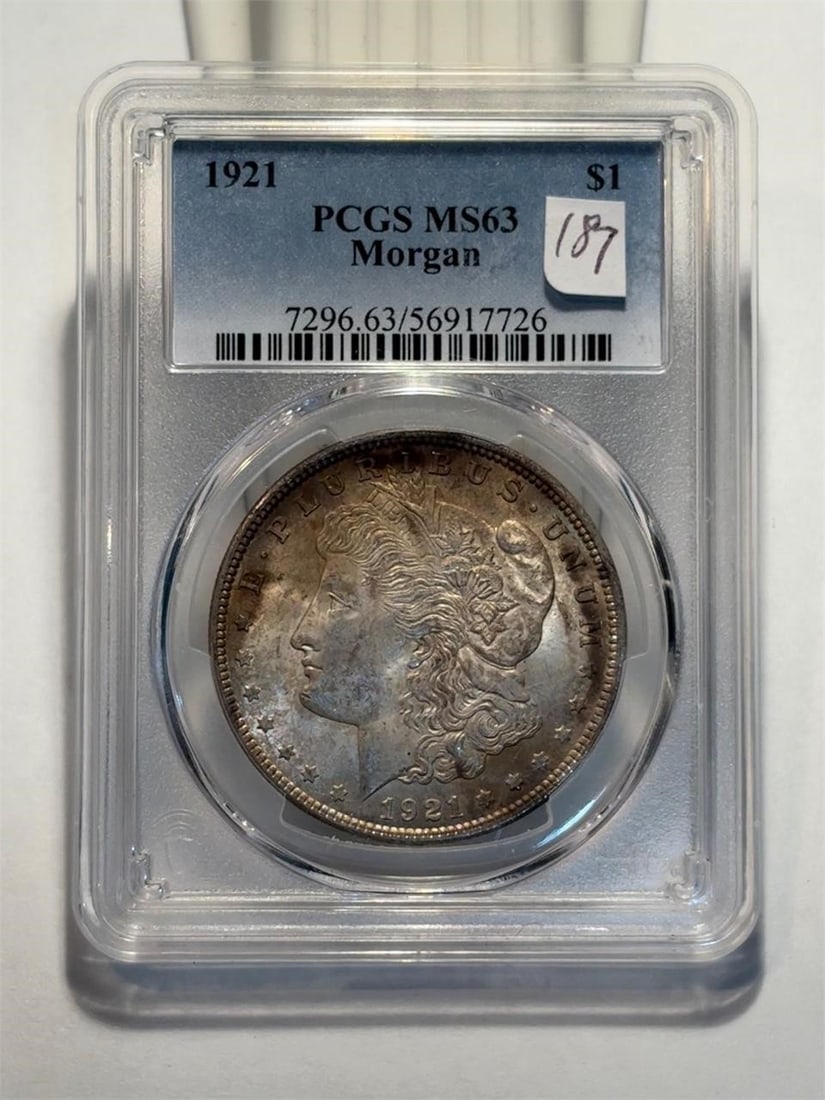 1921 Morgan Dollar PCGS MS63