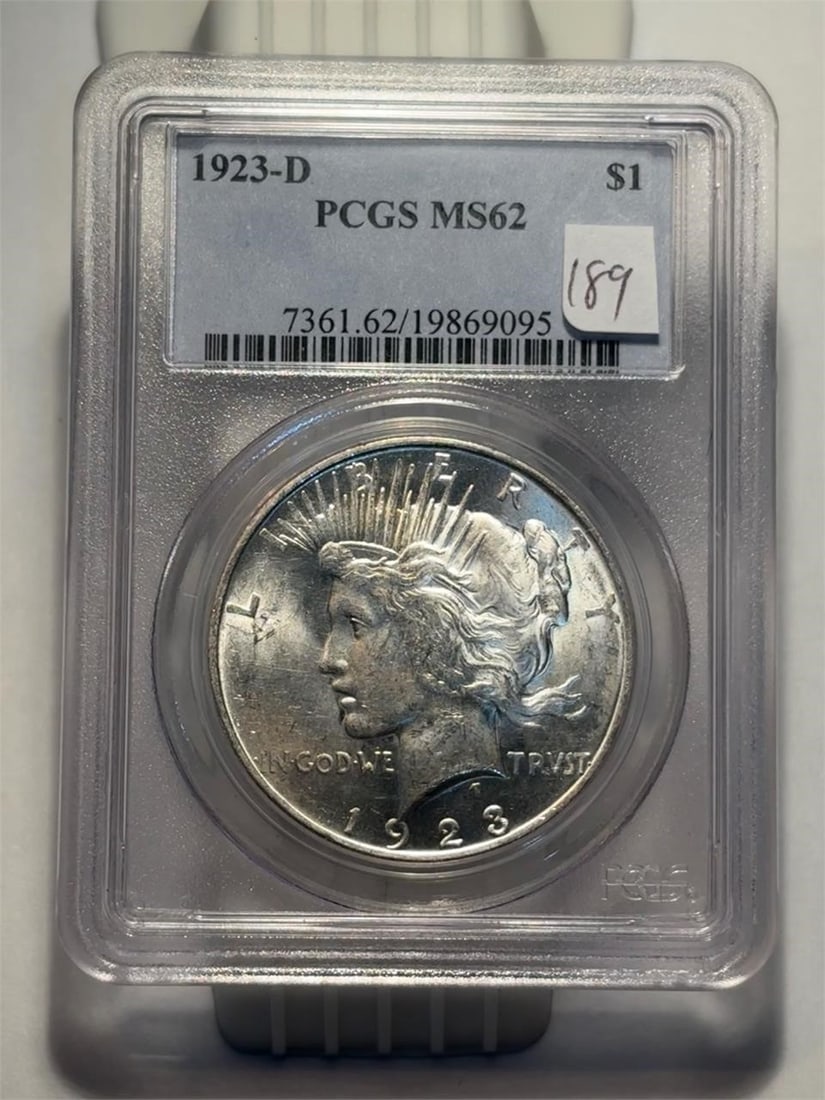 1923-D Peace Dollar PCGS MS62