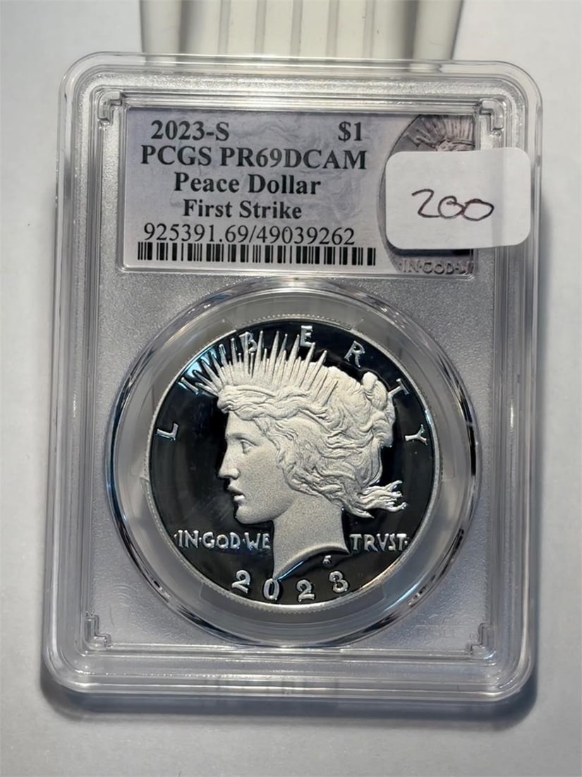 2023-S Peace Dollar 1st Strike PCGS PR69 DCAM
