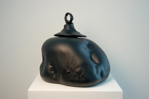 "Lidded Trunk Vessel" by Ron Desmett