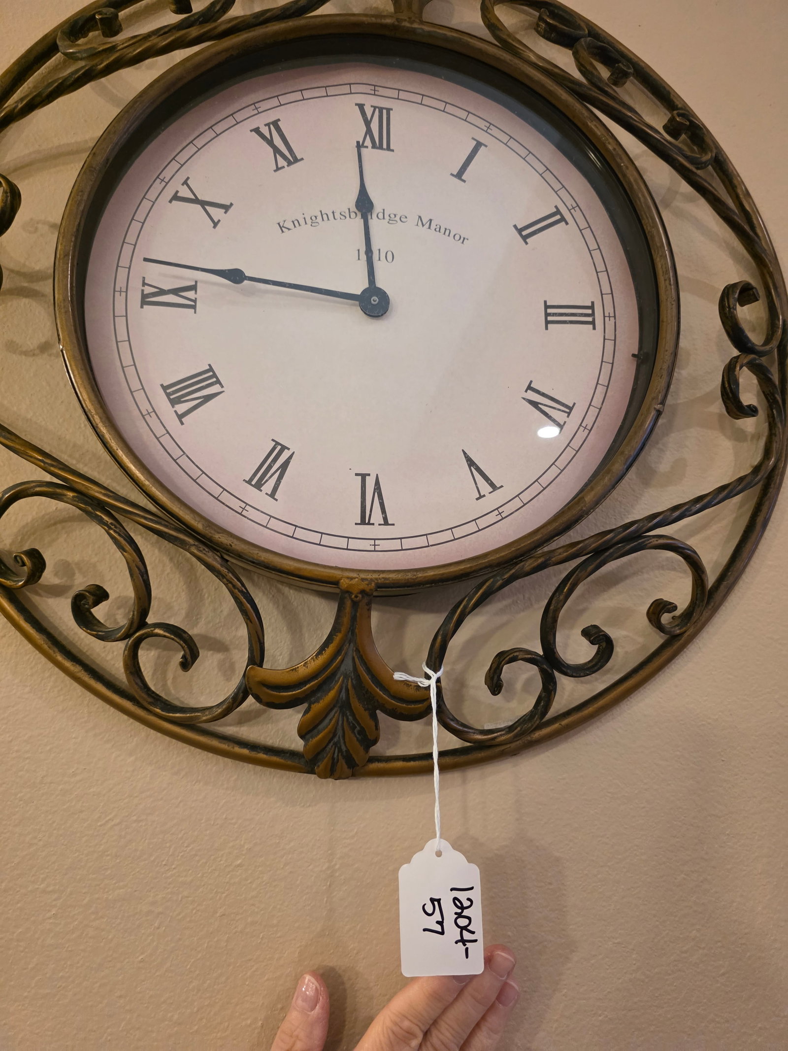 Metal framed wall clock - 2