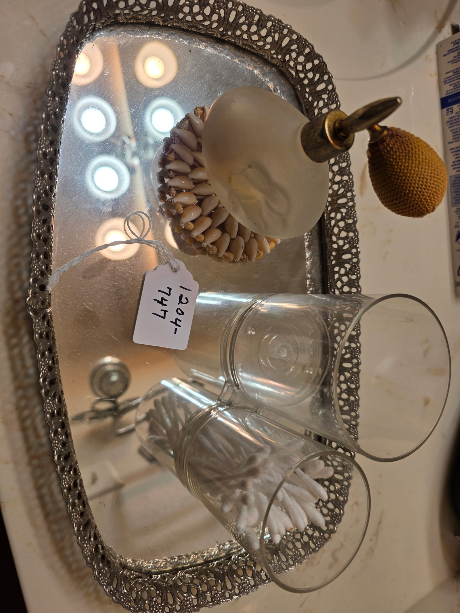 Decorative Vanity Tray & Bath Accessory Set - 2