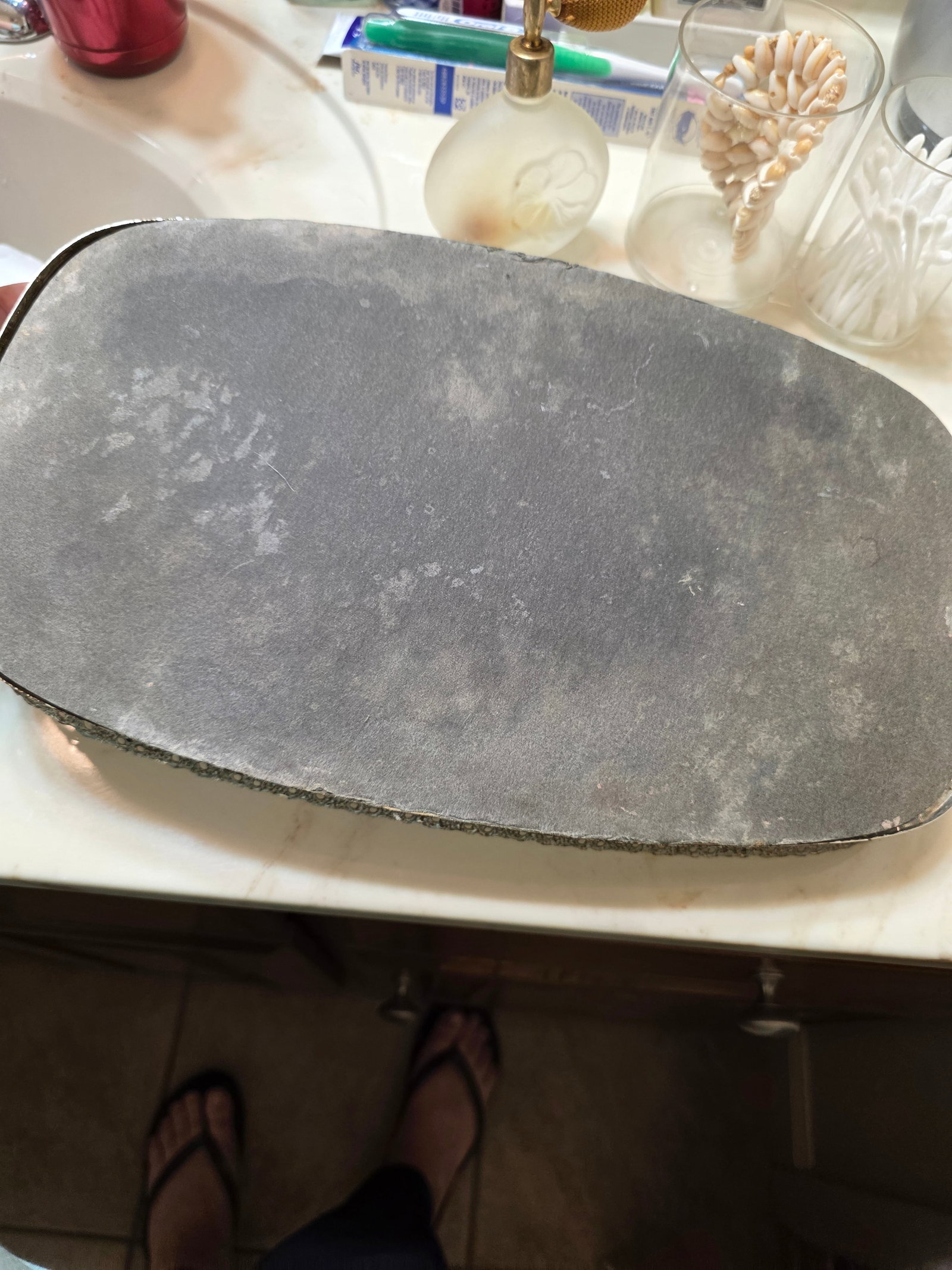 Decorative Vanity Tray & Bath Accessory Set - 3