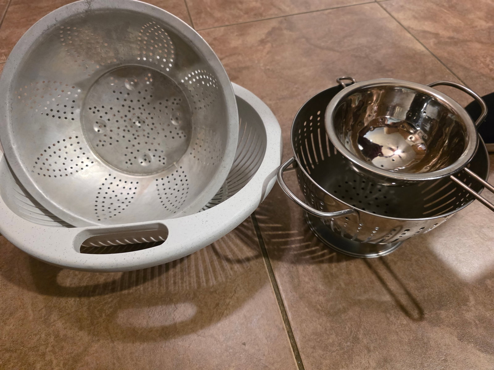 Colander & Strainer Collection – Plastic and Stainless Kitchen Prep Set - 2