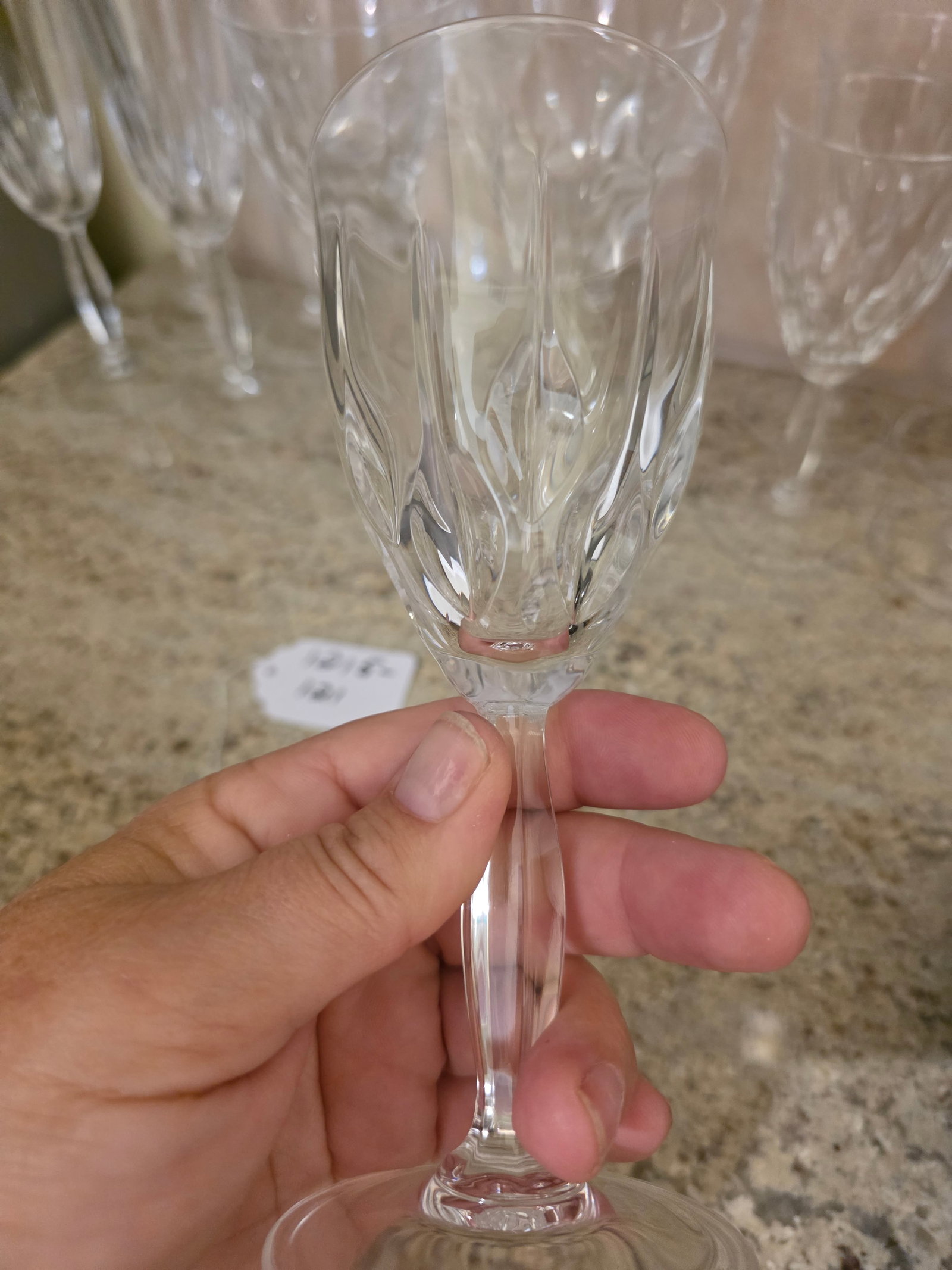 Clear Cut Crystal Stemware - 2