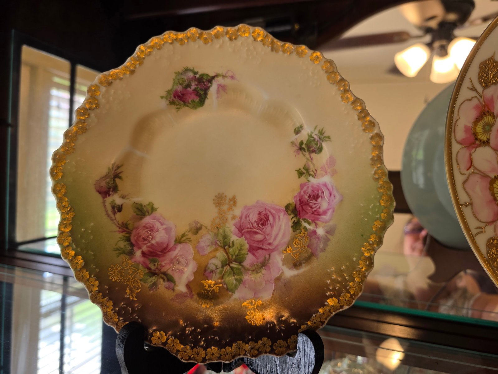 Set of 3 Handpainted Cabinet Plates - 2