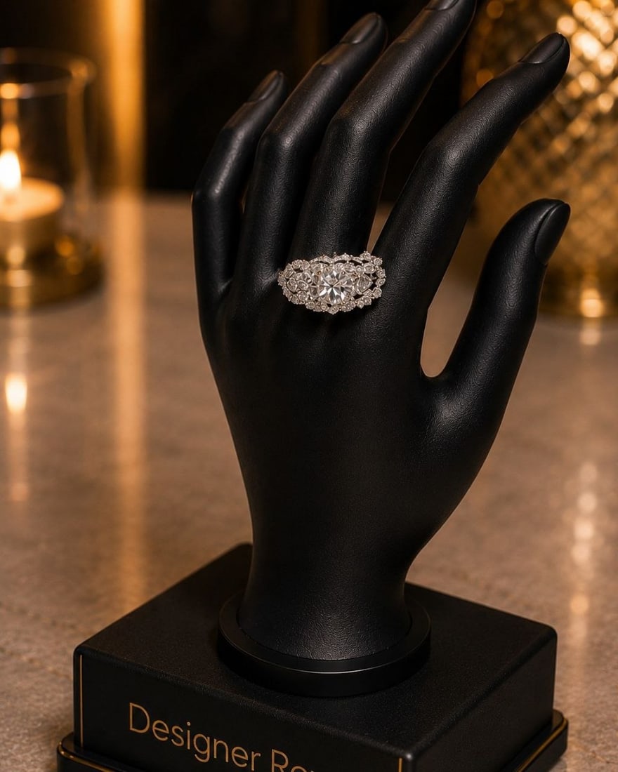 18K White Gold Diamond Ring: 18K White Gold Multi-Row Diamond Ring NOTE: Additional lots may be added until the final day of the auction. Please check back regularly for updates and newly added items. This extraordinary