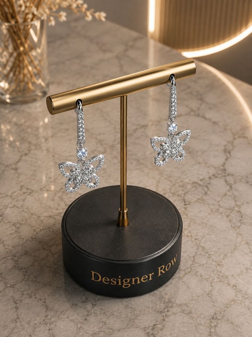 18K White Gold Lab Diamond Earrings: 18K White Gold Lab-Grown Diamond Earrings NOTE: Additional lots may be added until the final day of the auction. Please check back regularly for updates and newly added items. An elegant pair of 18K