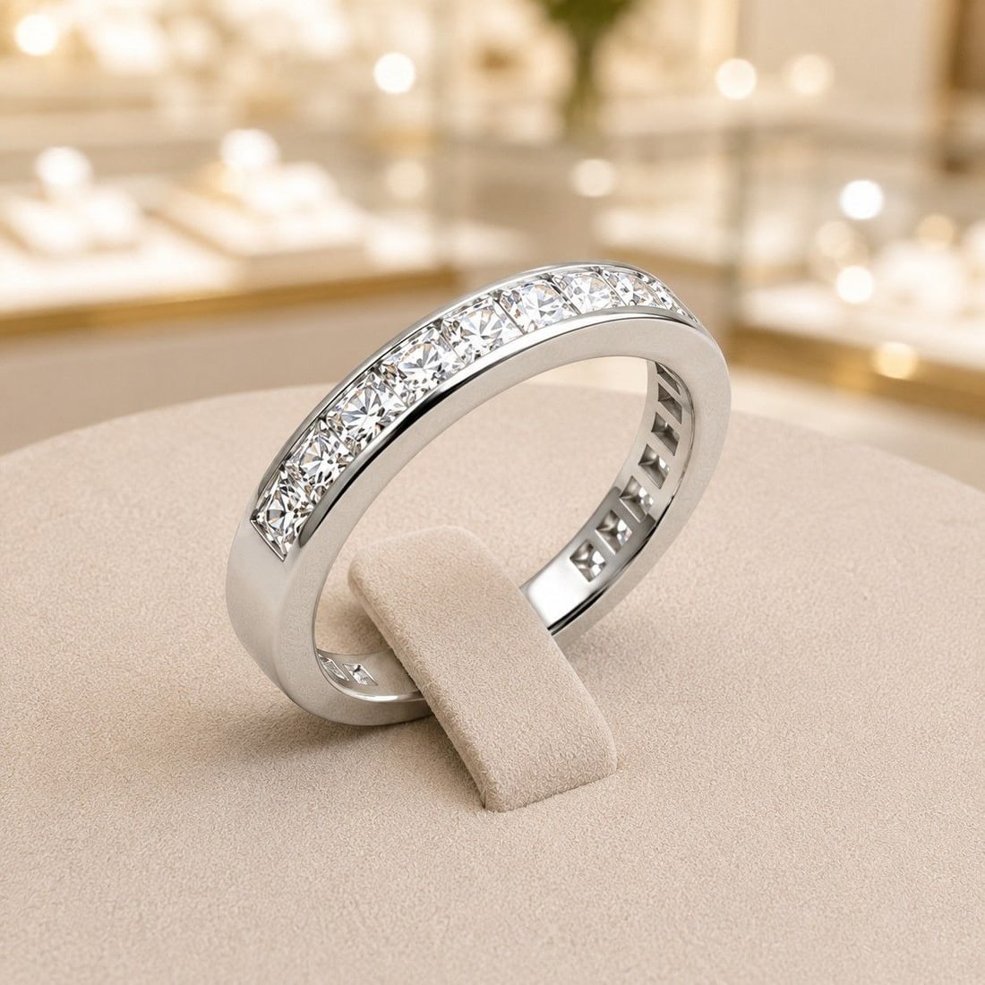 Lab-Grown Princess Diamond Ring - 8