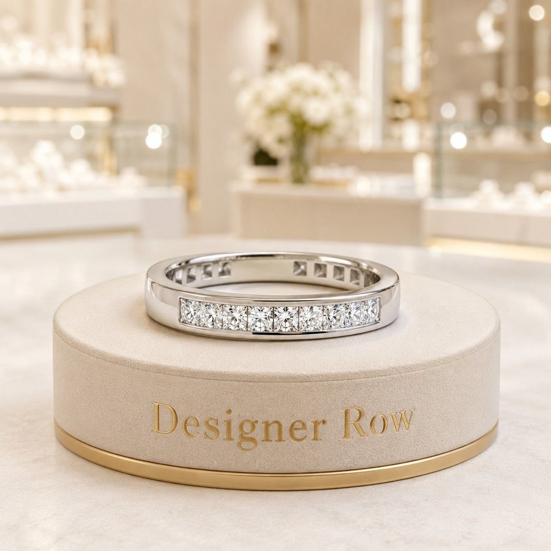 Lab-Grown Princess Diamond Ring - 9